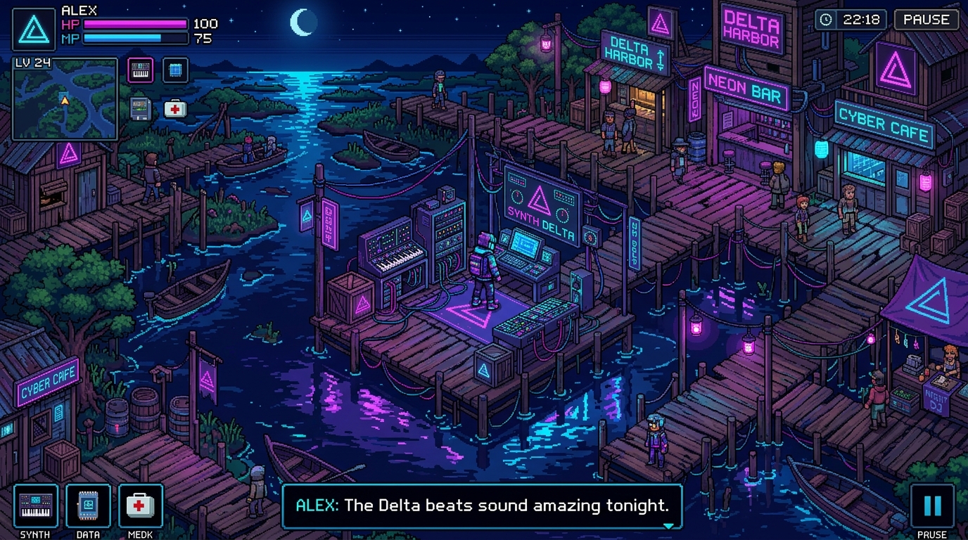 Virtual D3LTA RPG Screenshot